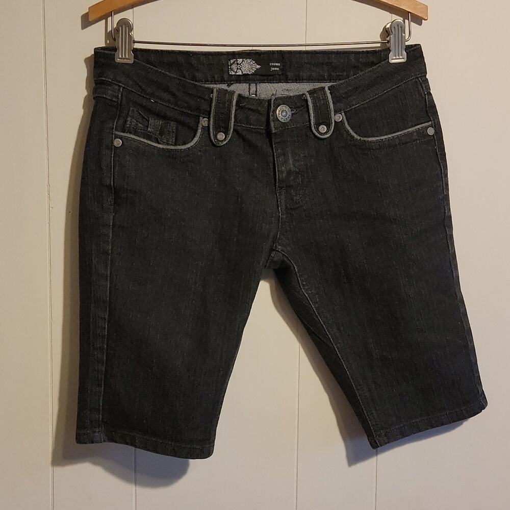 Skinny jean shorts 3/4